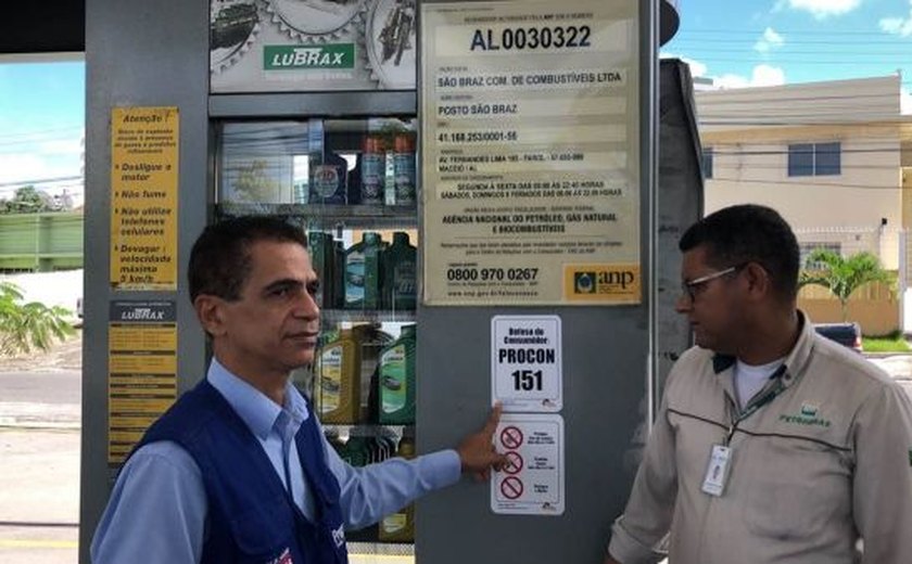 Procon Alagoas inicia fiscalização em postos de combustível em Alagoas