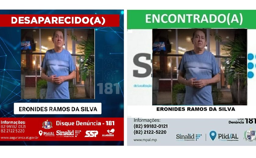 Rede do bem da Segurança Pública ajuda a encontrar pessoas desaparecidas em Alagoas