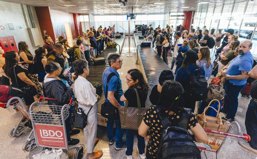 Fluxo de passageiros no aeroporto Zumbi dos Palmares cresceu 8,5%