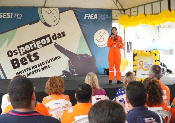 Fiea, Sesi e Senai levam campanha contra riscos das Bets às indústrias de Alagoas