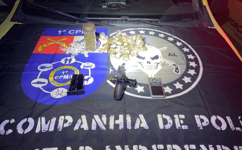PM apreende armas e drogas durante ações no interior e na Região Metropolitana