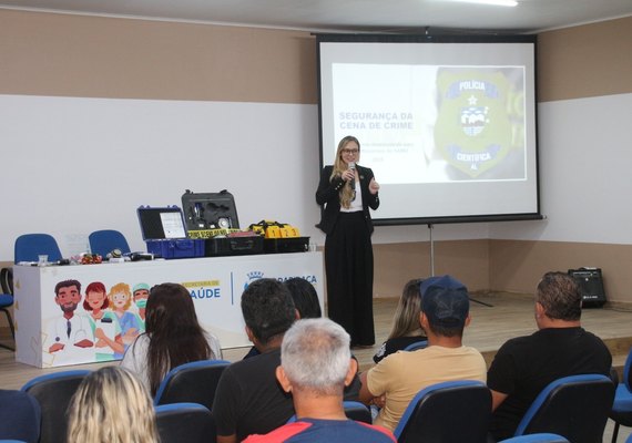 Instituto de Criminalística do Agreste capacita profissionais do Samu de Arapiraca para preservação de locais de crime