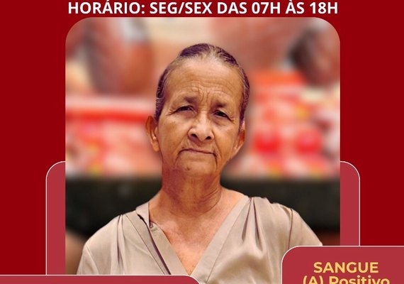 Campanha busca doadores de sangue para moradora de Paulo Jacinto