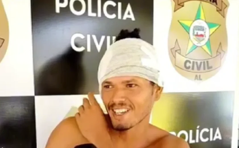 Homem fica com parte da orelha cortada após companheira quebrar portão e atingi-lo com facão