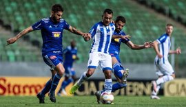 CSA sai na frente, mas fica no empate com o Cruzeiro em Minas