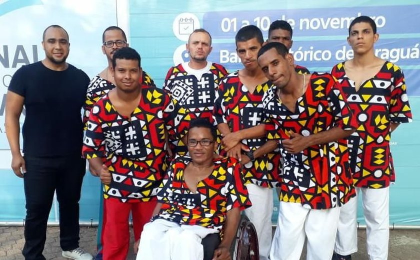 Banda de percussão formada por alunos com deficiência participa do Projeto Saurê Palmares