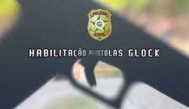 Policiais são habilitados ao uso, manejo e manutenção de pistolas Glock