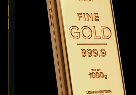 Empresa russa coloca iPhone dentro de barra de ouro de 24 quilates