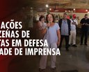 Ato em Maceió reúne jornalistas em defesa de liberdade de imprensa