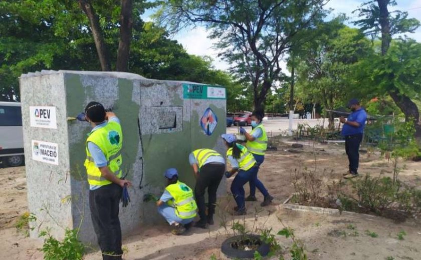 Desenvolvimento Sustentável recupera Pontos de Entrega Voluntária depredados