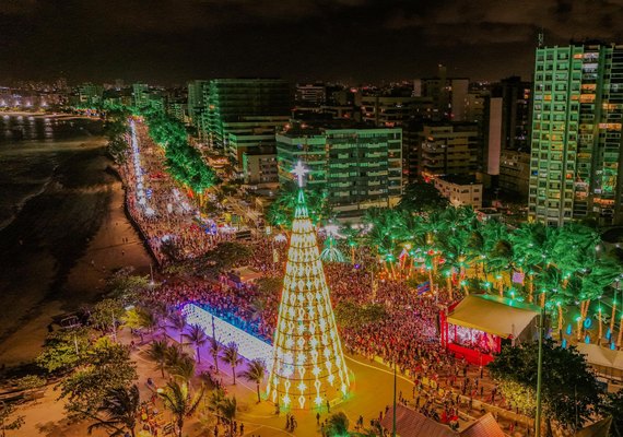 Decoração natalina de Maceió fica disponível para visitação até 31 de janeiro