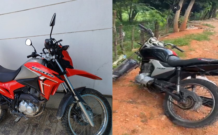 Mata Grande: PC recupera motos roubadas em Alagoas e Sergipe