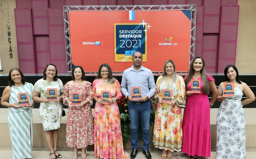 Prêmio Servidor Destaque vai homenagear 16 profissionais de educação