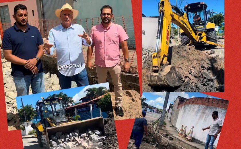 Com técnica e máquinas no canteiro, Quebrangulo enfrenta e corrige falha crônica em vias de conjunto residencial
