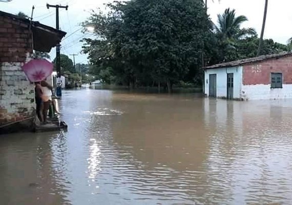 Quase todas as cidades da Região Norte de Alagoas foram atingidas pelas fortes chuvas