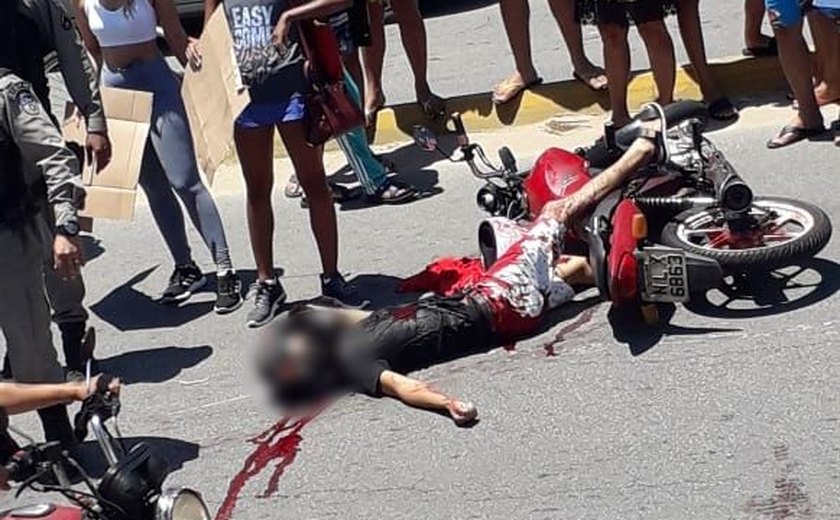 Motociclista suspeito de assaltos é morto a tiros