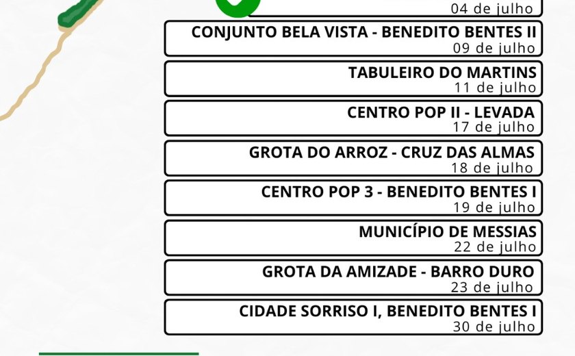 Defensoria Pública realiza atendimento itinerante nos bairros Benedito Bentes e Tabuleiro do Martins na próxima semana