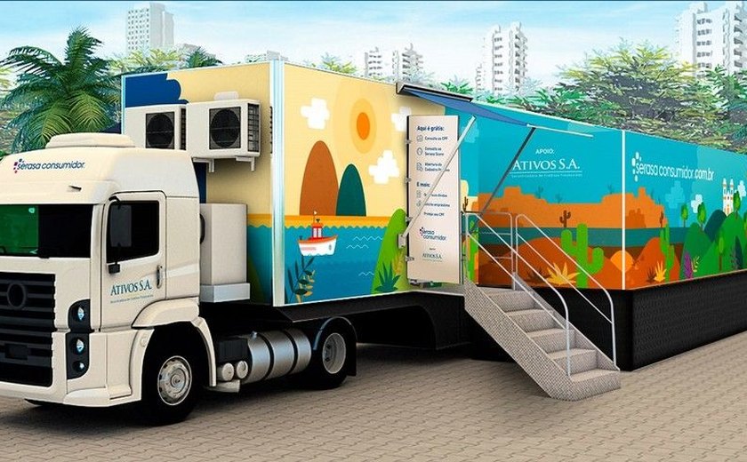 Caminhão itinerante da Serasa chega a Maceió para ofertar serviços gratuitos