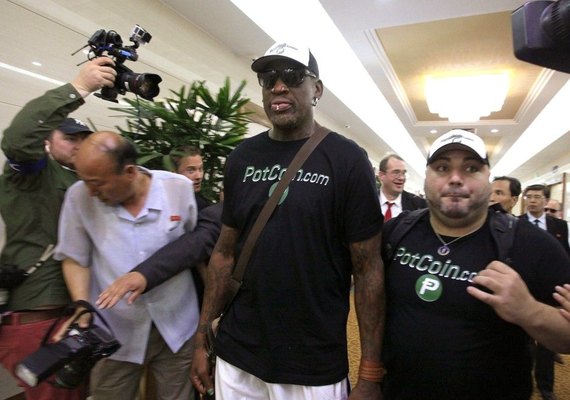 Dennis Rodman, ex-astro da NBA, viaja novamente à Coreia do Norte