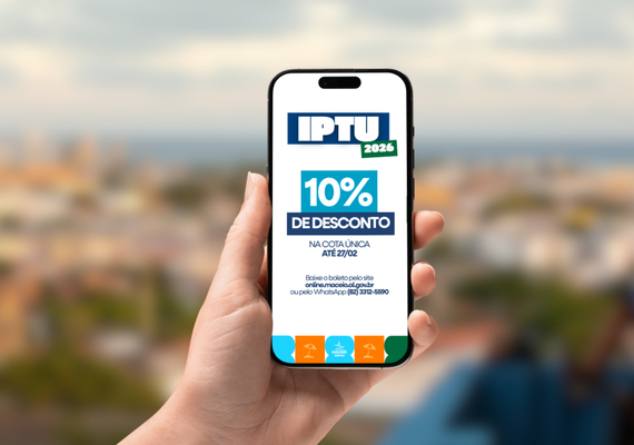 IPTU 2026 com 10% de desconto vence nesta sexta-feira (27); saiba como emitir as guias