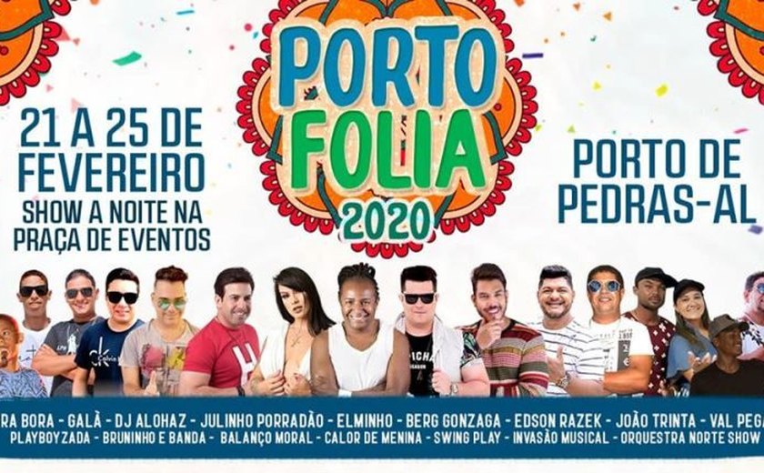 Porto de Pedras anuncia o “Porto Folia 2020” prometendo ser o maior Carnaval de AL