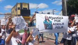 Familiares e amigos de Adeilze pedem justiça e param o trânsito em Arapiraca