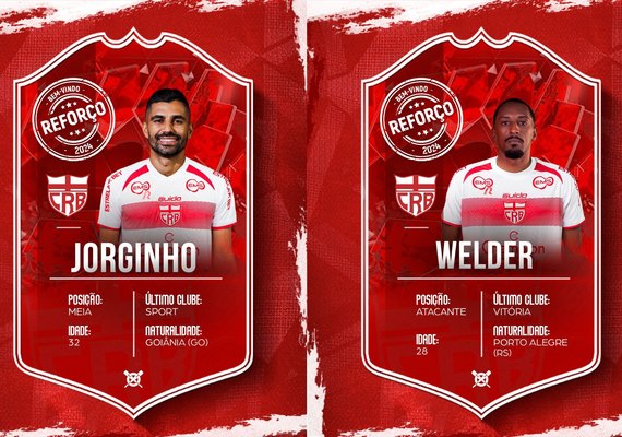 CRB anuncia contratação do meia Jorginho e do atacante Welder