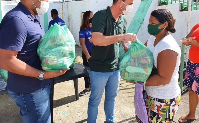 Mil famílias de Murici/AL são contempladas com cestas básicas