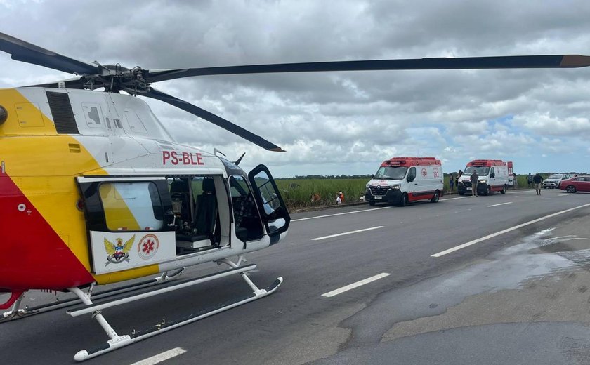 Capotamento deixa um morto e três feridos em São Miguel dos Campos