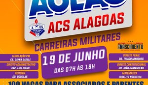 ACS/AL vai promover um aulão para interessados em concursos da PM/AL e do CBM/AL