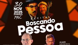 No aniversário de 90 anos da morte de Fernando Pessoa, o Instituto Lumeeiro apresenta o recital Boscando Pessoa