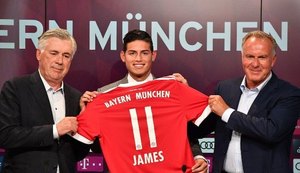 James é apresentado no Bayern, fica com a camisa 11 e projeta 'vida nova'