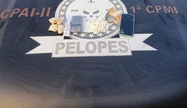 PM prende suspeito de violência doméstica e apreende drogas no interior