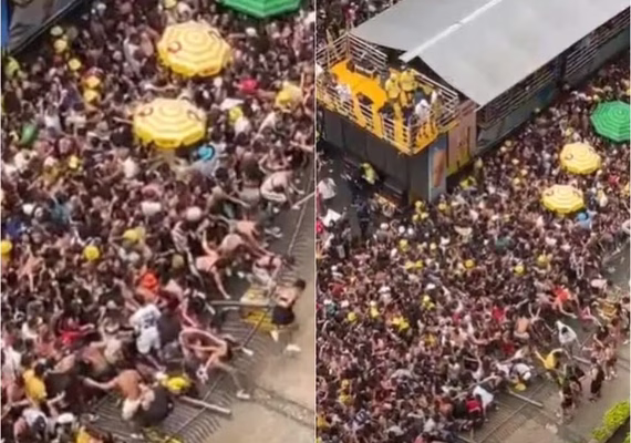 Superlotação em bloco com Calvin Harris em SP provoca tumulto, foliões passam mal e PM intensifica efetivo