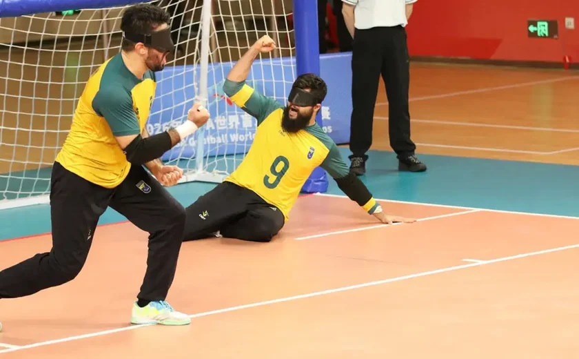 Seleção brasileira masculina vai à semifinal do Mundial de goalball