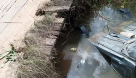 Carro cai em rio e mulher morre afogada em Maragogi, Litoral Norte de Alagoas