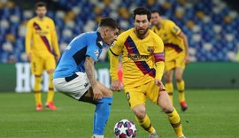 Napoli e Barcelona empatam pelas oitavas de final da Liga dos Campeões