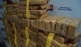 Operação conjunta tira de circulação quase 400 quilos de drogas em Alagoas