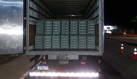 Operação conjunta apreende 2.500 bandejas de ovos sem nota fiscal na AL-115