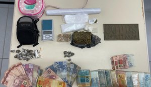 PM apreende arma e drogas durante ações no interior