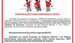 Vigilantes fazem nova ameaça de paralisação