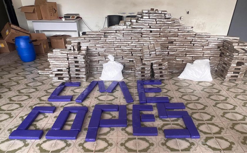 Operação conjunta apreende mais de 650 kg de drogas em chácara de Arapiraca