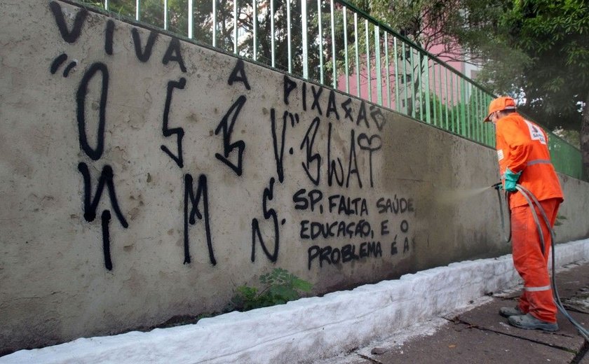 Estudante detida será 1ª pessoa a pagar multa por pichação em São Paulo