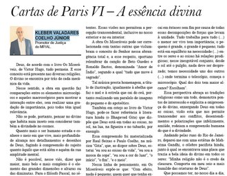 Promotor reflete sobre a existência de Deus em artigo publicado no jornal Tribuna Independente