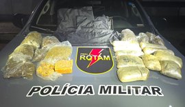 PM apreende 24 armas de fogo e mais de 22 Kg de drogas na última semana em Alagoas