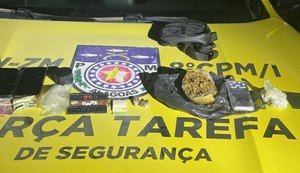 Polícia Militar prende quatro suspeitos de tráfico de drogas em São Miguel dos Milagres