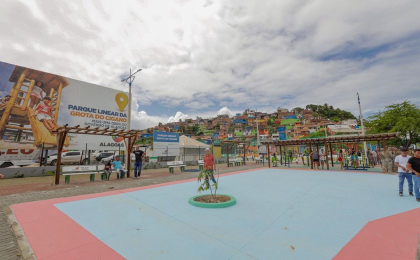 Primeiro parque linear de Maceió é entregue por Renan Filho