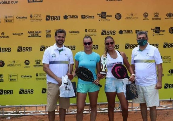 Dupla com filha de medalhista olímpica leva título do BT 10 no Aberto de Natal