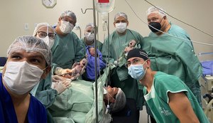 Hospital de Arapiraca comemora sucesso do parto de trigêmeos