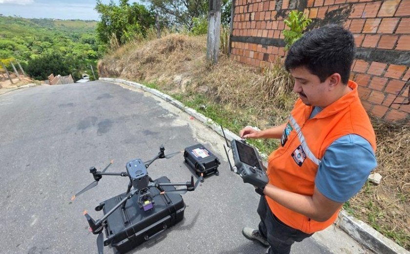 Mapeamento com equipamento de alta tecnologia potencializa trabalho da Defesa Civil de Maceió